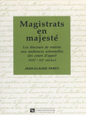 cover image of Magistrats en majesté